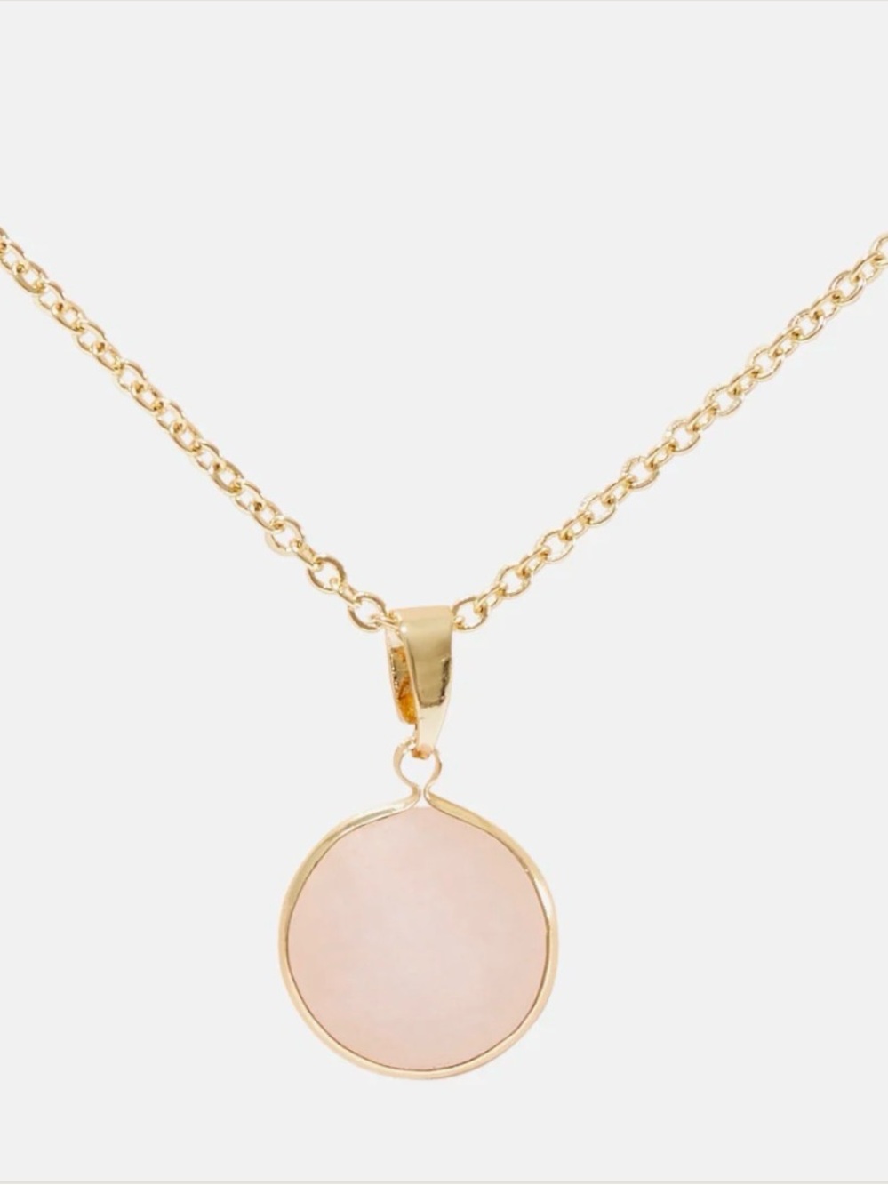 NWT Sanctuary Rose Serenity Necklace Gold Chain with Pink